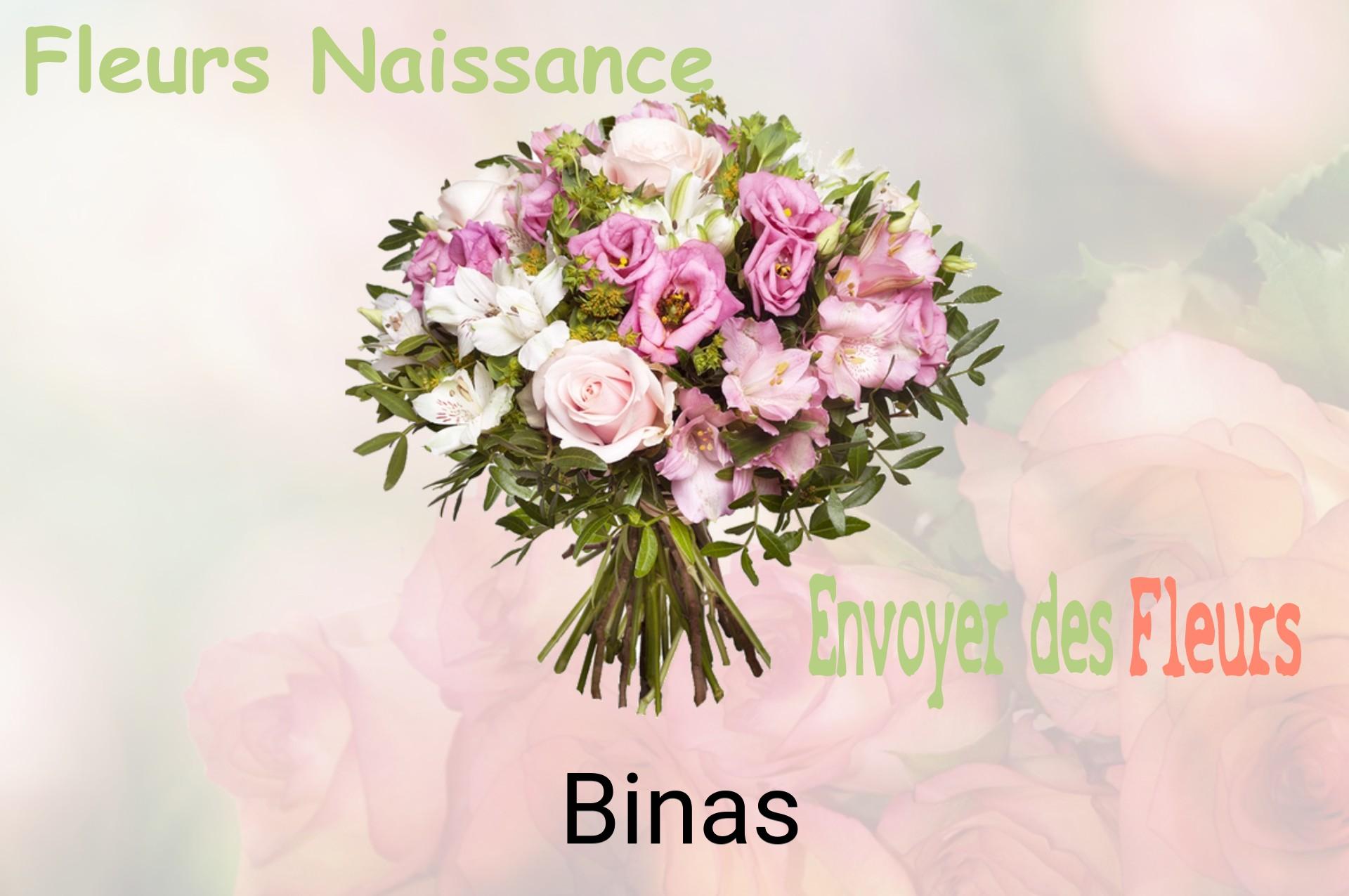 Bouquet de fleurs de naissance livré à Binas